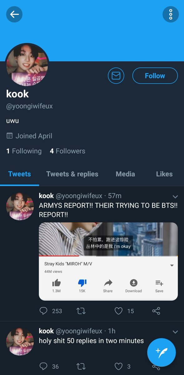 jincluded's tweet image. report @/yoongiwifeux he's being a bitch. hes trying to provoke ikonics #iKONLEAVEYG #iKONICwithHanbin