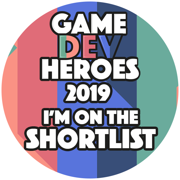 ggatheral's tweet image. I've made the shortlist for a @GameDevHeroes award in the sound category! Thank you very much whoever nominated me, means a lot!