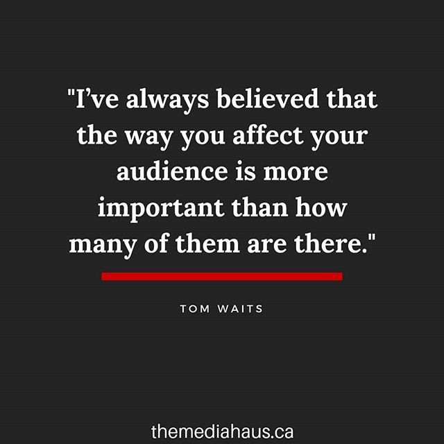 TheMediaHaus's tweet photo. Truth.⠀
⠀
For music, business, marketing - more important than the numbers, it's how you connect.⠀ https://t.co/Z7QoCaLxqS https://t.co/IuWtiLI1bR