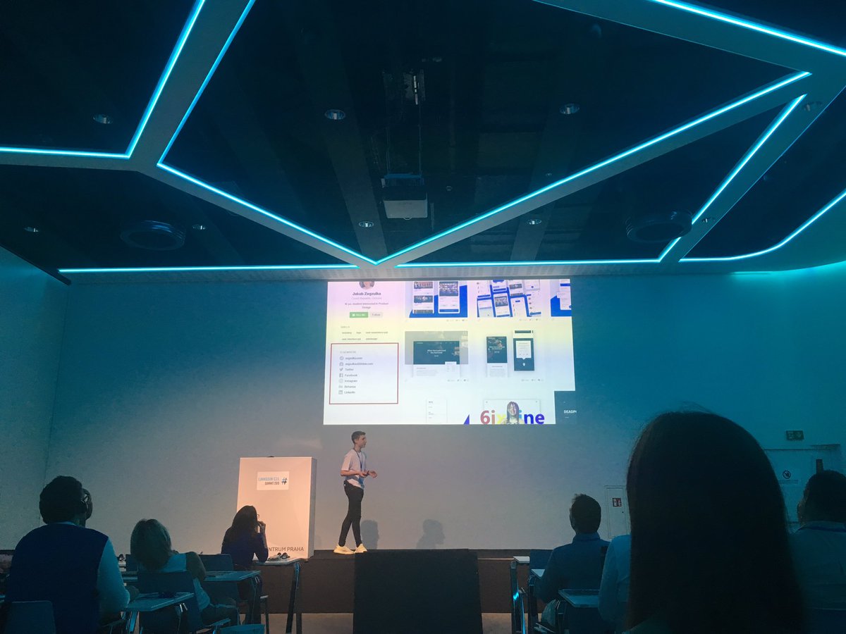 PROFICIOcz's tweet photo. Všechna čest dnešním řečníkům na #linkedinsummit, šestnáctiletý designér Jakub Zegzulka byl největším překvapením a opravdovou třešničkou na dortu. 🔝 https://t.co/oeau2bwjuF
