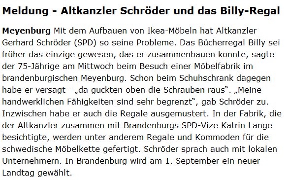 Es fühlt sich zwar noch nicht nach #Sommer an, die "Sommerloch"-Saison scheint nun aber offiziell eröffnet. #ikea #Schröder