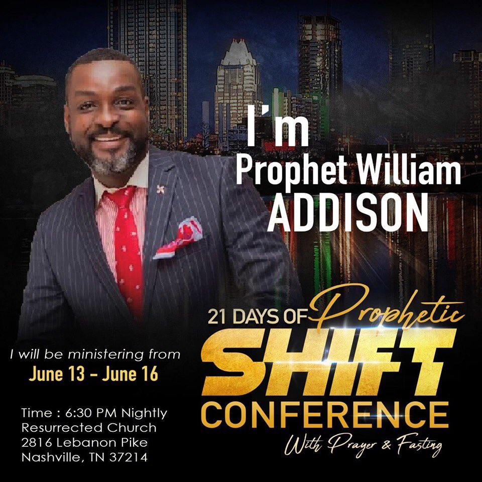 prophwillie's tweet photo. Therefore, say to them, “This is what the Sovereign Lord says: none of my words would be delayed any longer; whatever I say would be fulfilled, declared the Sovereign Lord.” Ezekiel 12:28 NIV.
#ProphWillStillSpeaks #ProphetWilliamAddison #NoMoreDelays #NashvilleChronicles19 https://t.co/2TgvnpRco0