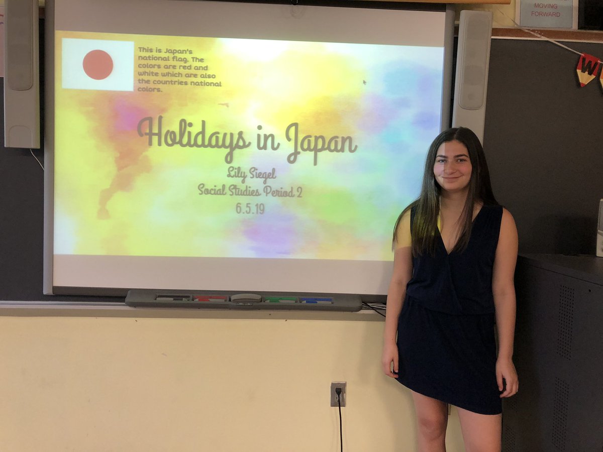 The presentations continue... teacher for a day!