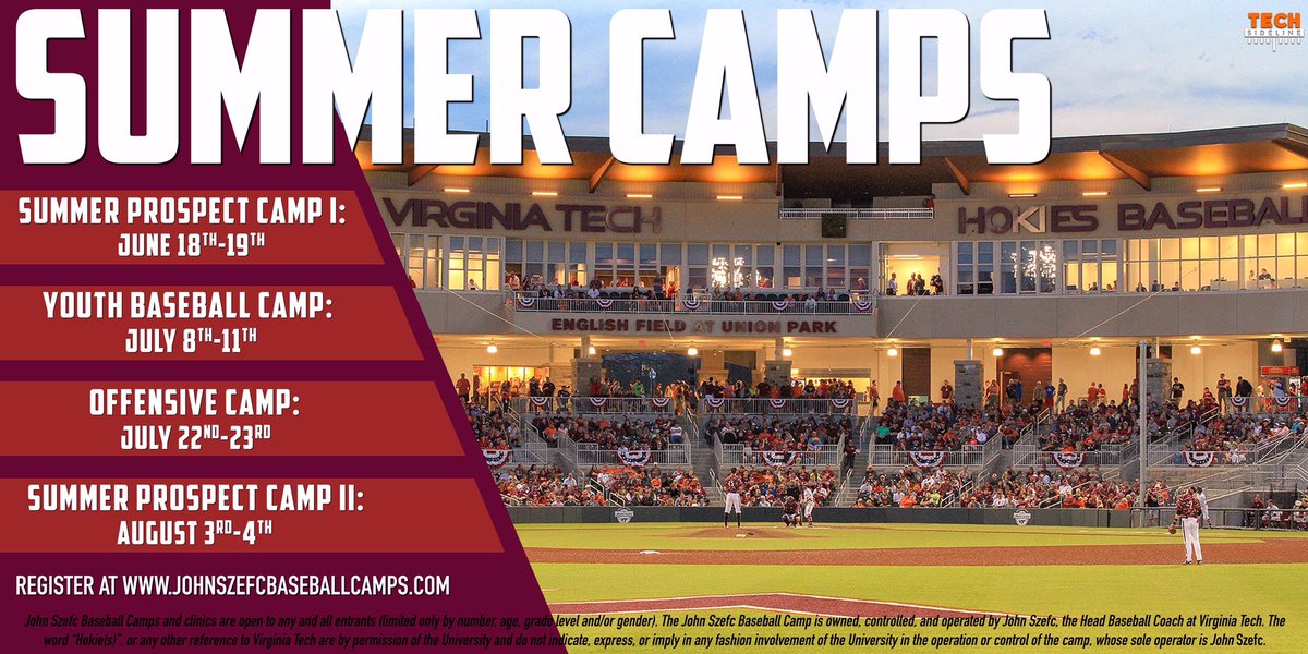 Hokies Baseball Recruiting (@bsb_campsatvt17) on Twitter photo 🔥One week away from our Summer Prospect Camp!
🚨Only a few spots remain!
For more information email: vtbsbcamps@gmail.com
Register at: johnszefcbaseballcamps.com 🔥One week away from our Summer Prospect Camp!
🚨Only a few spots remain!
For more information email: vtbsbcamps@gmail.com
Register at: johnszefcbaseballcamps.com