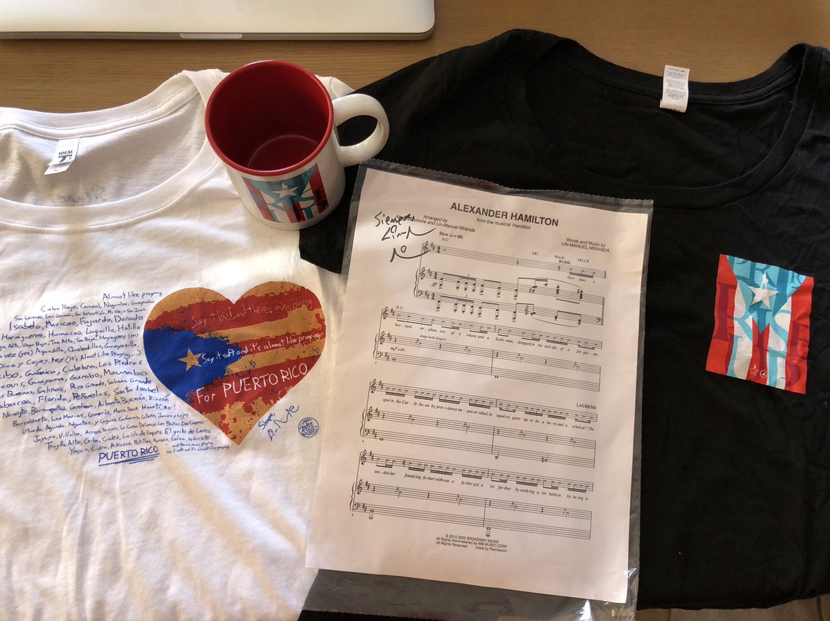 lizalicea05's tweet photo. Ummm. Yeah. Bit of a day! The husband went to Puerto Rico with his parents and he went to the @teerico_linman store and brought back some awesome merch for Abigail and I. Yes, that is Lin Manuel’s signature, like he personally signed it. With his hand. 😱 🇵🇷 @Lin_Manuel https://t.co/M6P7ucIolx