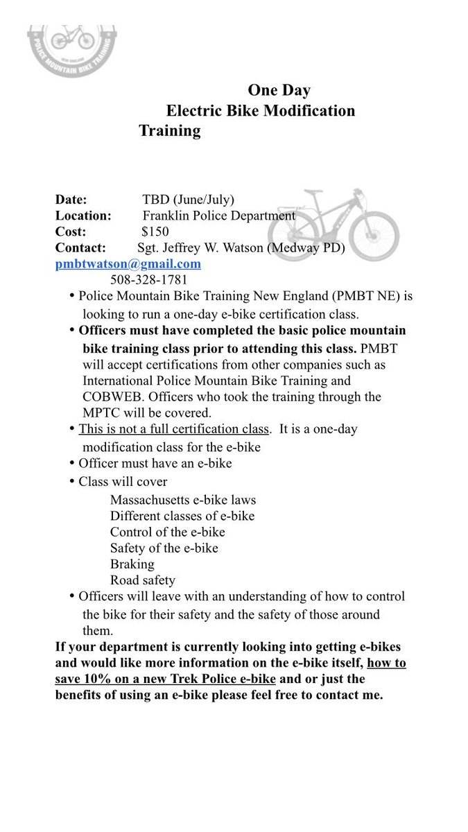 Police Mountain Bike Training NE tweet media