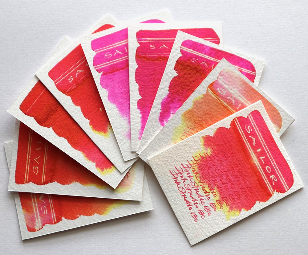 Go on! Brighten up your day with these Sailor Ink Studio oranges and pinks! Fabulous colours and chromo effects. Review now on website. Click the link:  nickstewart.ink/2019/06/12/sai…
<a href="/sailor_shop/">セーラーショップ⚓営業中</a> <a href="/sakurafpgallery/">Catherine Van Hove</a> <a href="/StCuthbertsMill/">St Cuthberts Mill</a>