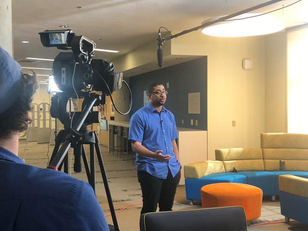 videocomms's tweet photo. #TBT to filming recently at @MaryWash. Hope orientation week has been going great! https://t.co/0PxtzzufXU