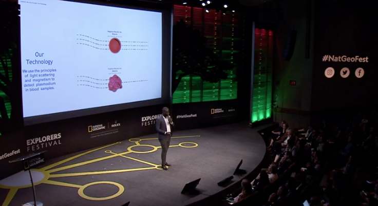 “In most cases, death by malaria is caused by late diagnosis.” IT specialist and 2019 @Rolex Awards for Enterprise finalist <a href="/gittabrian/">brian gitta</a> of <a href="/matibabu8/">Matibabu</a> has developed a noninvasive device to diagnose malaria rapidly (from 30 minutes down to a couple of minutes). #NatGeoFest