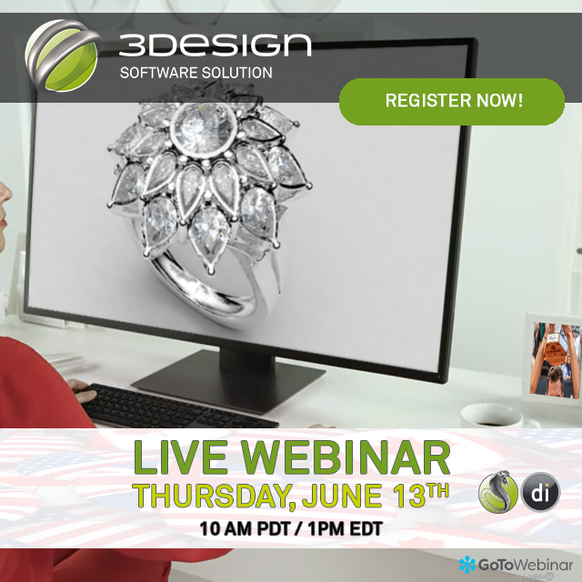 type3usa's tweet photo. @3DesignSoftware will be live this Thursday the 13th. Register now to secure your seat and discover the powerful tools developed by Jewelers for Jewelers. https://t.co/3knx7evFhh

#3SHAPER #DEEPIMAGE #3D #JEWELRY #JEWELRYDESIGN #3DESIGN #CAD #TYPE3 #GRAVOTECH https://t.co/tvYyTLr21Y