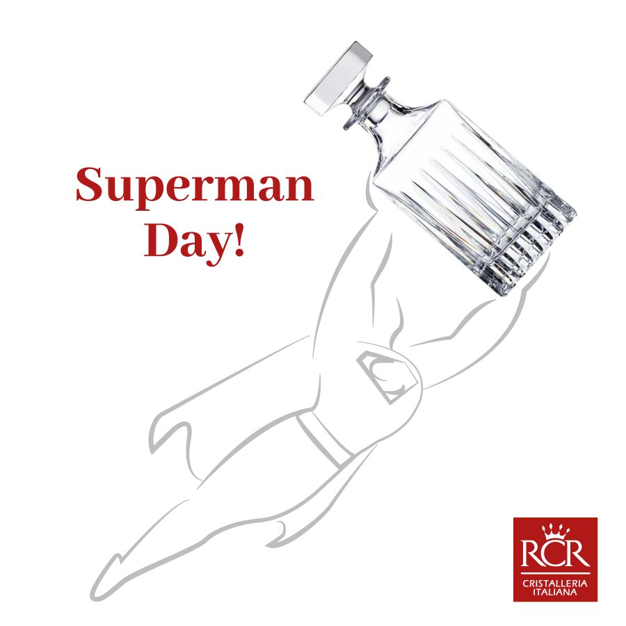 He has always been known as the strongest hero of all. Today, to celebrate him, we have put him to the test with the lifting of our PRATO Decanter.

#rcr #luxion #cristalloecologico #ecocrystalglass #ilovercr #SupermanDay