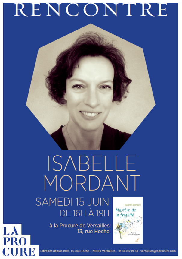 EditionsduCERF's tweet photo. 📆 Venez rencontrer Isabelle Mordant, auteure de "Mystère de la fragilité" à la Procure de Versailles, samedi 15 juin à 16h. 

Dans son livre, elle témoigne de sa vie avec son fils, Thomas, atteint d'une maladie génétique rare et au parcours scolaire hors norme. https://t.co/KX7jNVbJXP