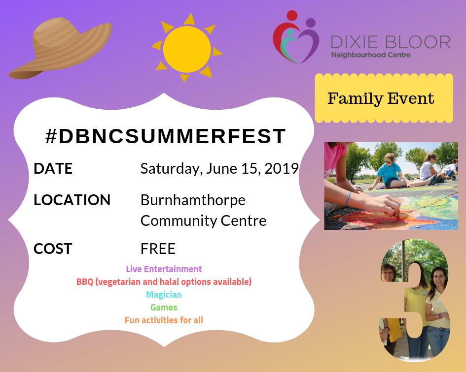 MyDBNC's tweet photo. WE ARE 3 DAYS AWAY from our biggest event of the year - #DBNCSummerFest. Join us on June 15th for a FREE family event. #mississaugaevents #mississaugacalendar #Summer2019 https://t.co/EpweSLtlmF