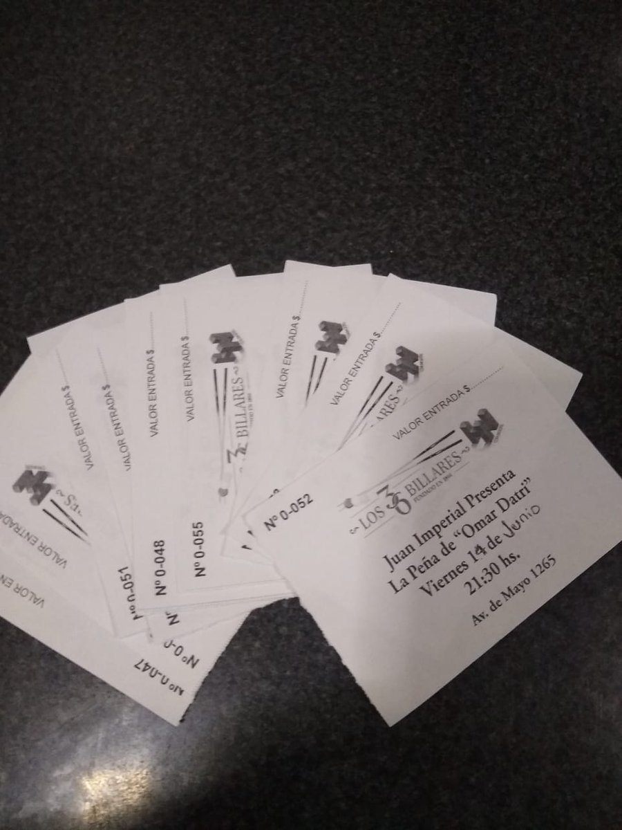 SindArgTroll's tweet photo. ATENTOS AFILIADOS DEL SINDICATO ARGENTINO DE TROLLS
HOY SORTEAMOS 2 ENTRADAS SIN CARGO PARA EL #Viernes14 #DeJunio #LaPeñaDeOmarDatri
QUE TENDRÁ LUGAR EN BAR #Los36Billares
PARA PARTICIPAR SOLO TENES QUE DARLE RT Y COMENTÁ TUS ULTIMOS 3 DEL DNI
SORTEA HOY 18 HS https://t.co/cMIa8k5xjO