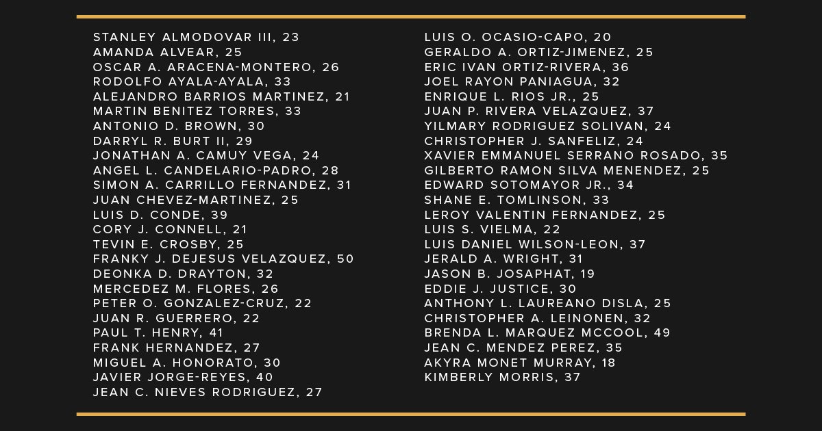 Three years ago today, these 49 beloved children of God were murdered in an act of violence at the #Pulse Nightclub in Orlando, Florida.

Today, we remember them as we strive towards a safe, inclusive, and equitable future for LGBTQ+ people all over the world. #forthe49
