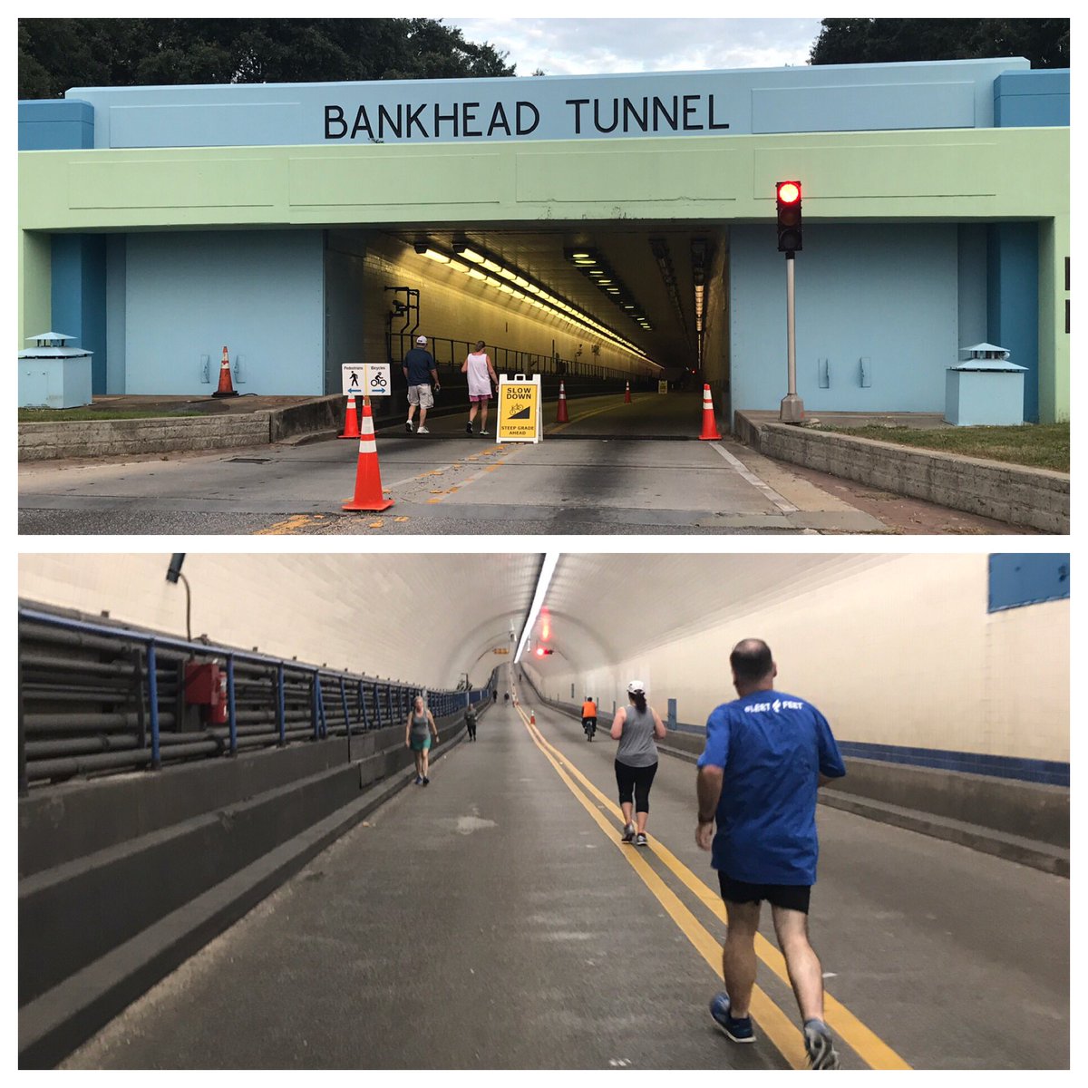 Join us this Saturday from 6-8 am for Bike &amp; Ped the Bankhead! Come walk, jog, or bike through the Bankhead Tunnel! Dogs are welcome but must be kept on a leash. Retweet and help us spread the word! #MobileAL