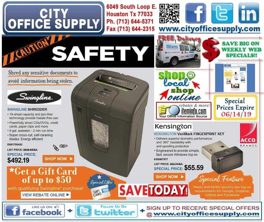 cityos's tweet photo. #WorkBetterWednesday with @ACCOBrands @swingline #Super #CrossCutShredder & @kensington #Biometric #Fingerprint #SecurityKey #WeeklyWEBSpecial @ https://t.co/zb4z5RaOwd #shoplocal https://t.co/8hO07KtZWe https://t.co/obdxCkJPae