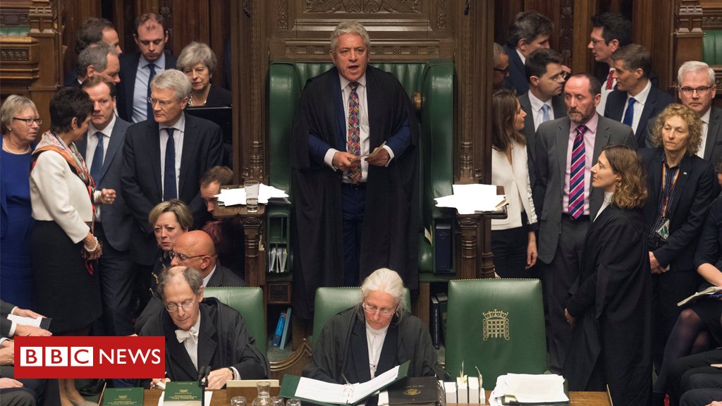 MPs reject Labour's motion to block nodeal / Twitter