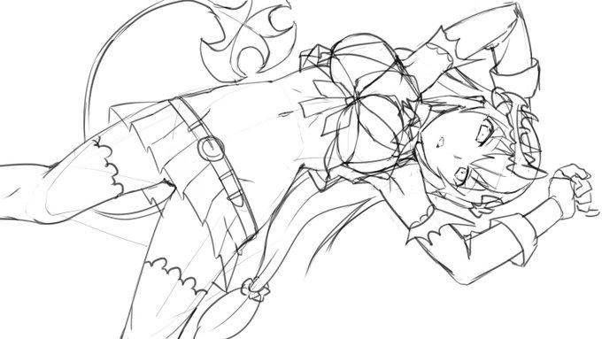 ラフだけで絵ぇ描いたことにならねぇかな～ 