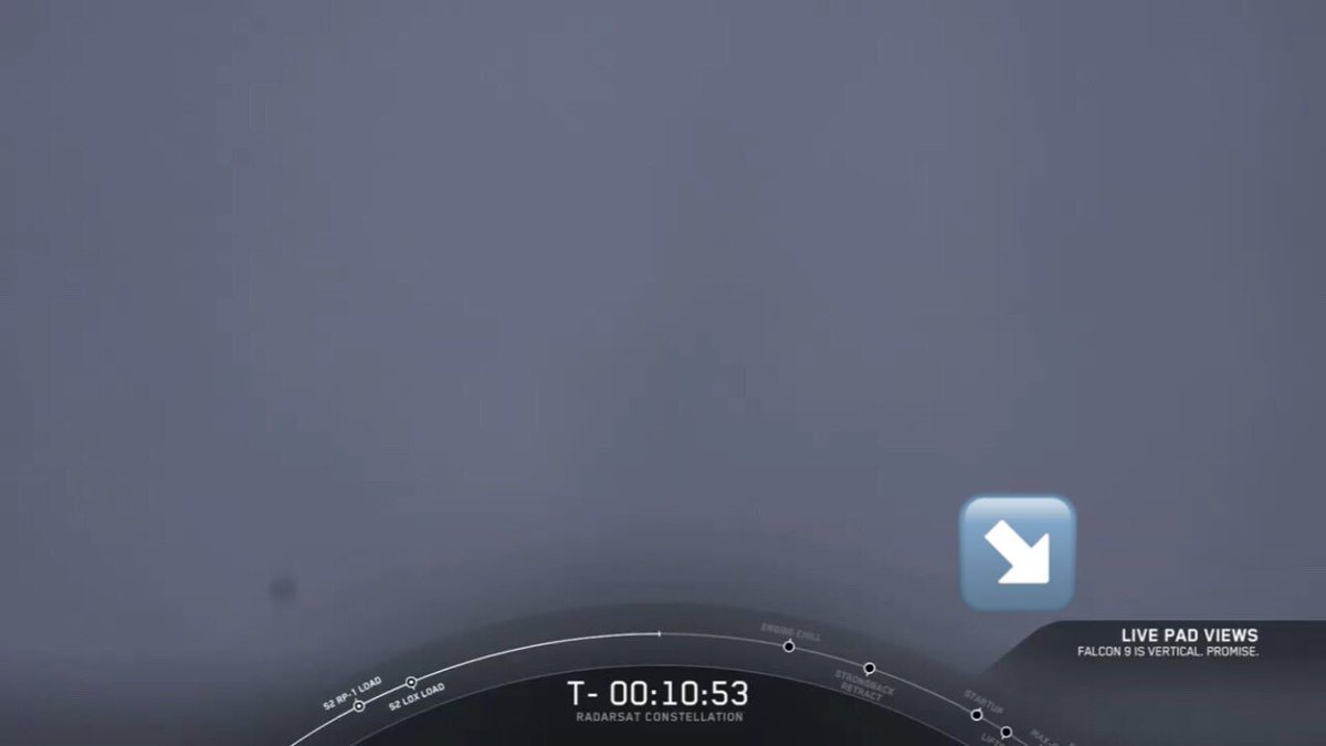 TylerG1998's tweet image. I feel like we all missed this gem. Well done @SpaceX. 😂
#SpaceX #Falcon9 #RADARSAT