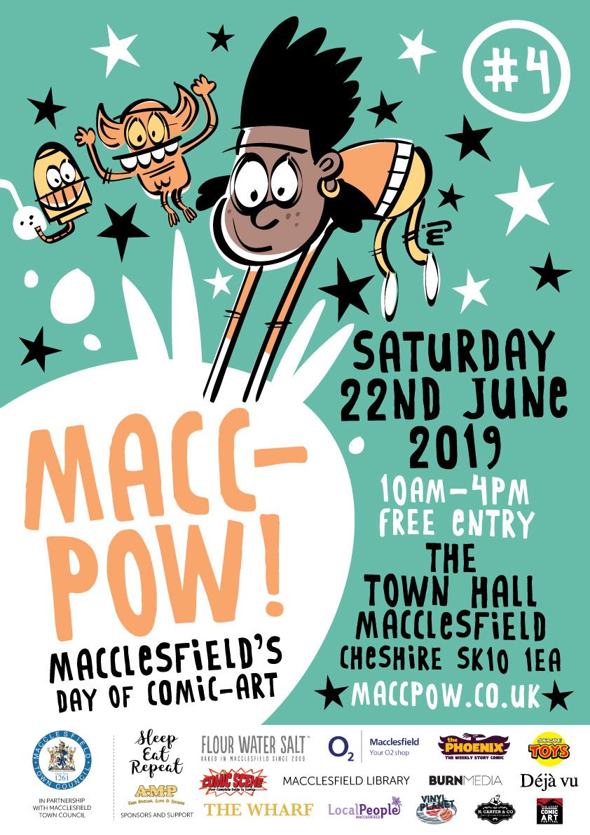 Next week, we'll be in Macclesfield for #maccpow! It's free entry so come and say hello to us and the other wonderful creators that will be there!