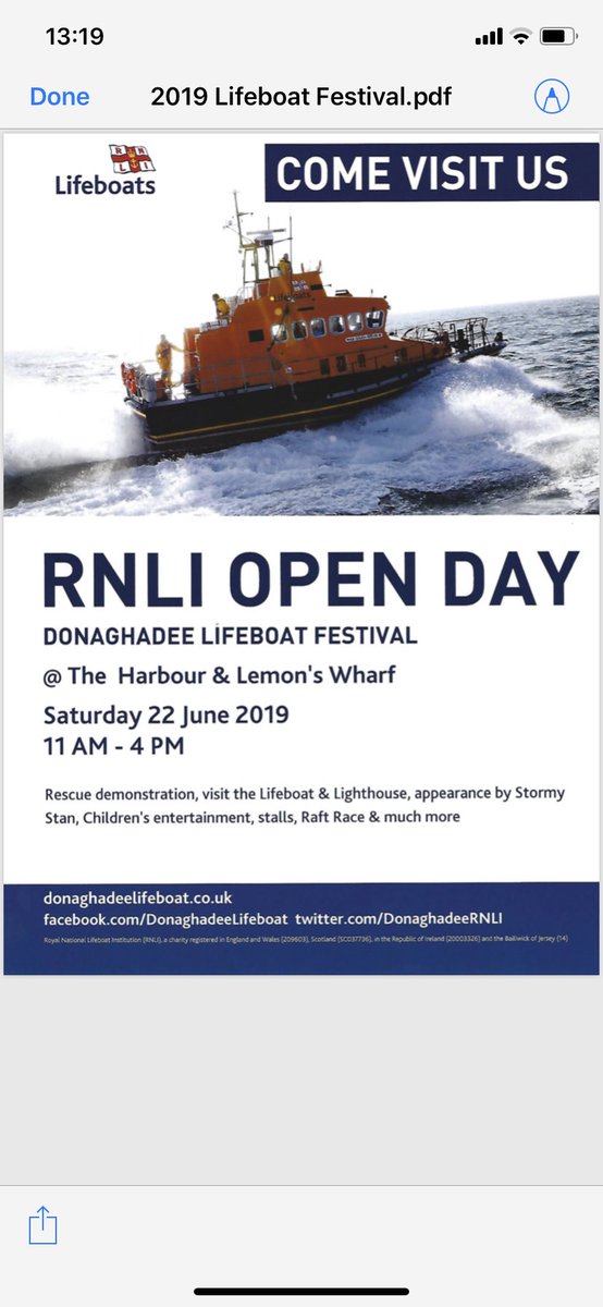DonaghadeeRNLI's tweet photo. Come along on 22nd of June and get to see inside @DonaghadeeRNLI Lifeboat SAXON !!! And.... get the opportunity to see inside the iconic #DonaghadeeLighthouse!

@Belfast89FM @newslineweather @ANDborough @PensTourism @vinnybelfast @BBCgmu https://t.co/Jtk0EMwzMl