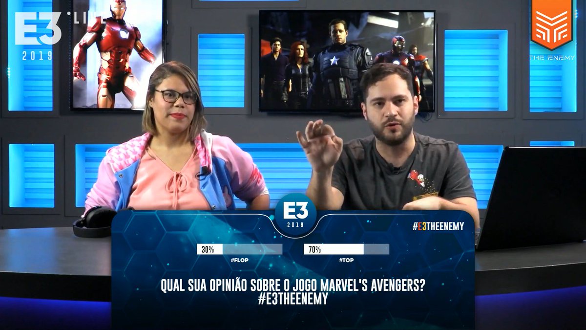theenemybr's tweet photo. VINGATOP? A nossa enquete continua o/ Vocês acham que o game apresentado nessa #E32019 vai ter TOP ou FLOP? Comente usando a #E3TheEnemy e corre pra Live https://t.co/9FoCr3kUeE https://t.co/H8vOMd2Ch6