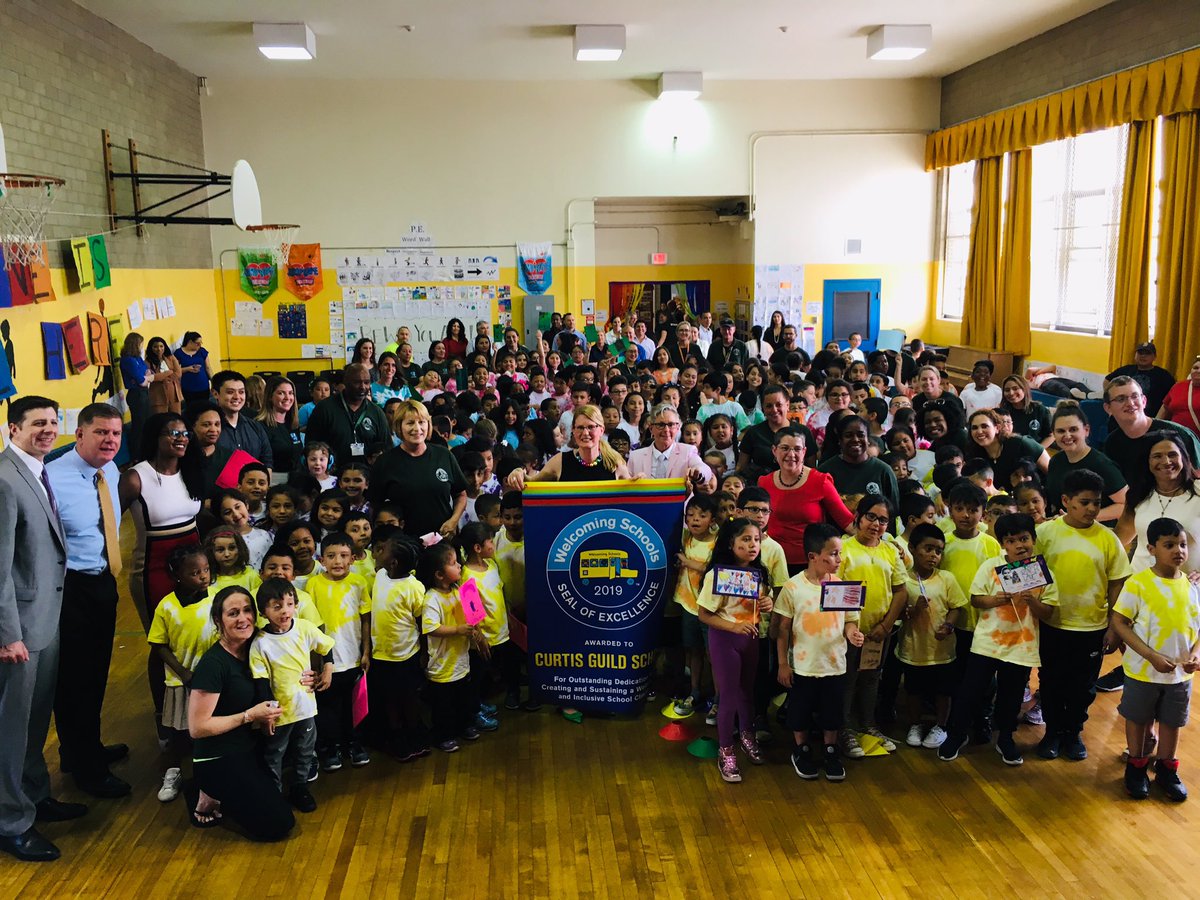 Celebrating @GuildBoston in #EastBoston earning the Welcoming Schools Seal of Excellence from the <a href="/HRC/">Human Rights Campaign Rapid Response</a> for fostering an inclusive school climate. The Guild is just the 16th school nationally to receive the honor, but 3rd in the state - all <a href="/BostonSchools/">BostonPublicSchools</a>! #EveryoneIsWelcomeHere