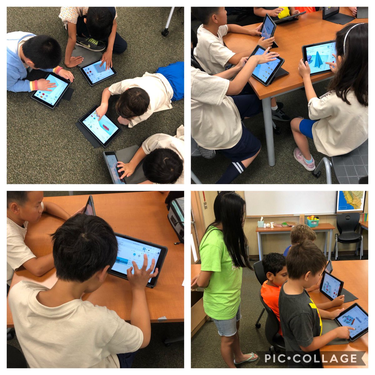 Summer STEAM Academy is off to a fun start! These kiddos used tinkercad to design their first project for the 3D printer. #tusdthrives #TPSF