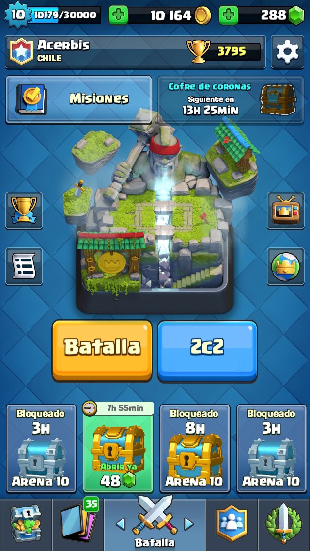 Hace un año y medio volvi a jugar clash 👌🏼