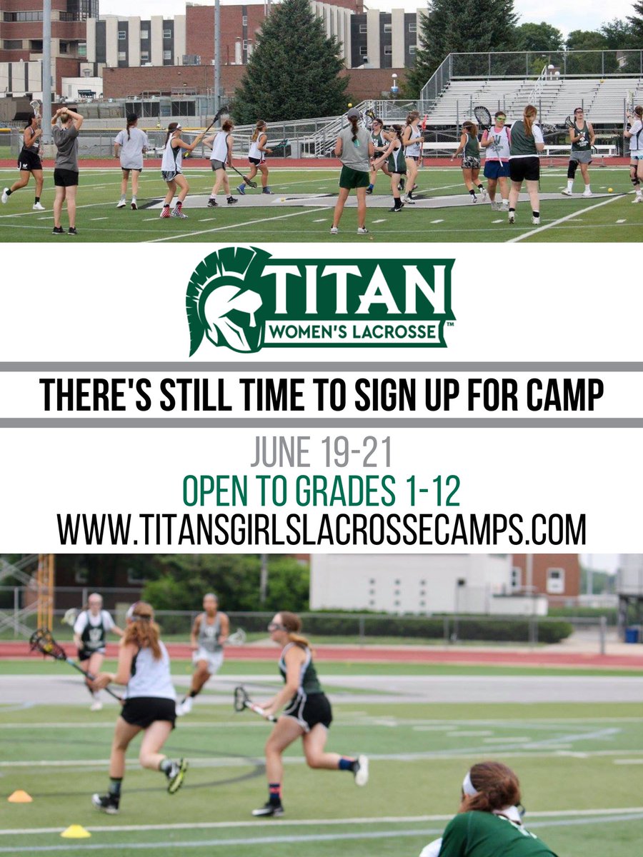We are officially one week away from summer camp!!!!! If you’ve already registered, we can’t wait to see you next week! If you haven’t registered, don’t worry, there’s still time!!! We would love to see you!!! Go to our camp website: titansgirlslacrossecamps.com for more information!!