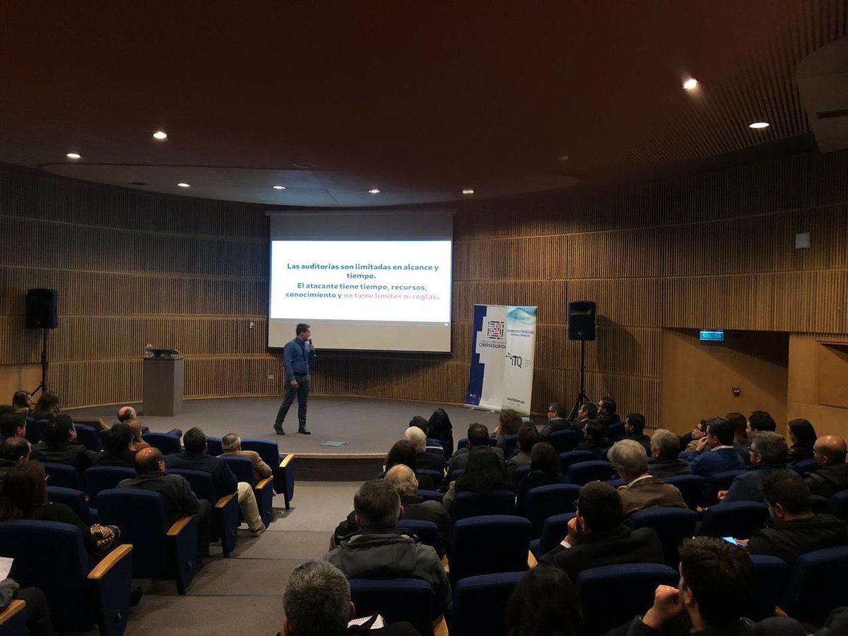ITQ_Latam's tweet photo. ¡Estamos ya en la charla de #Ciberseguridad! 👏🏻 Este evento ha sido organizado por el CSIRT Gobierno con el sector público, en la que participa nuestro especialista y ex INCIBE, Francisco J. Rodríguez como speaker #ITQLatam https://t.co/4lRNUzwuaB