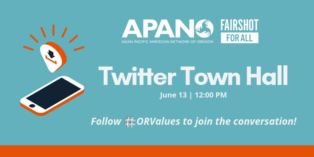 FairShotOR's tweet photo. In less than 24 hours: We're hosting a #TwitterTownHall with @APANONews! Join the conversation tomorrow at 12:00 pm by following #ORValues. #ThisIsOurShot to get real about the issues being discussed right now ― paid leave, driving access, &amp; equal access to justice. #orpol #orleg https://t.co/IR0O49foHB