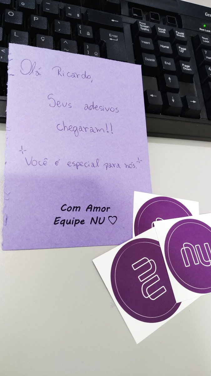 RGdeSouza's tweet photo. @nubank você também é especial para mim 💜💜💜💜💜 https://t.co/ABehgMXblb