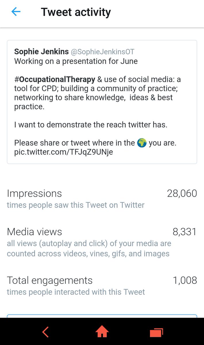 SophieJenkinsOT's tweet photo. So I presented @WVT_OT #LearningThroughLife today..

Happy to share the presentation with people. 

Thanks again to all that engaged!

It's pretty amazing how far a single tweet can go! https://t.co/lBtFYvWXj8