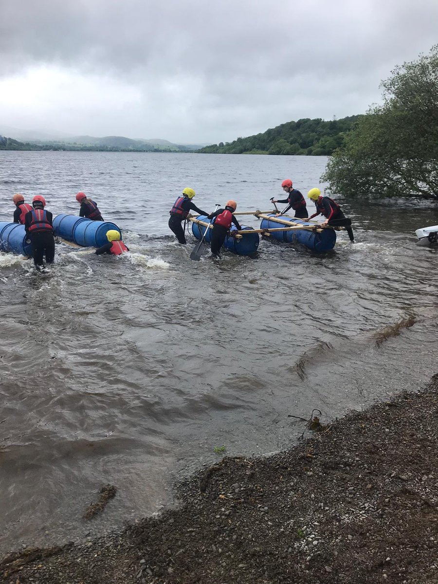 ranelaghpe's tweet photo. It may still be very wet but we refuse to let it get in the way! #Yr9ChallengeWeek #RSLP #Rhos2019 https://t.co/pMk9MT8bMo