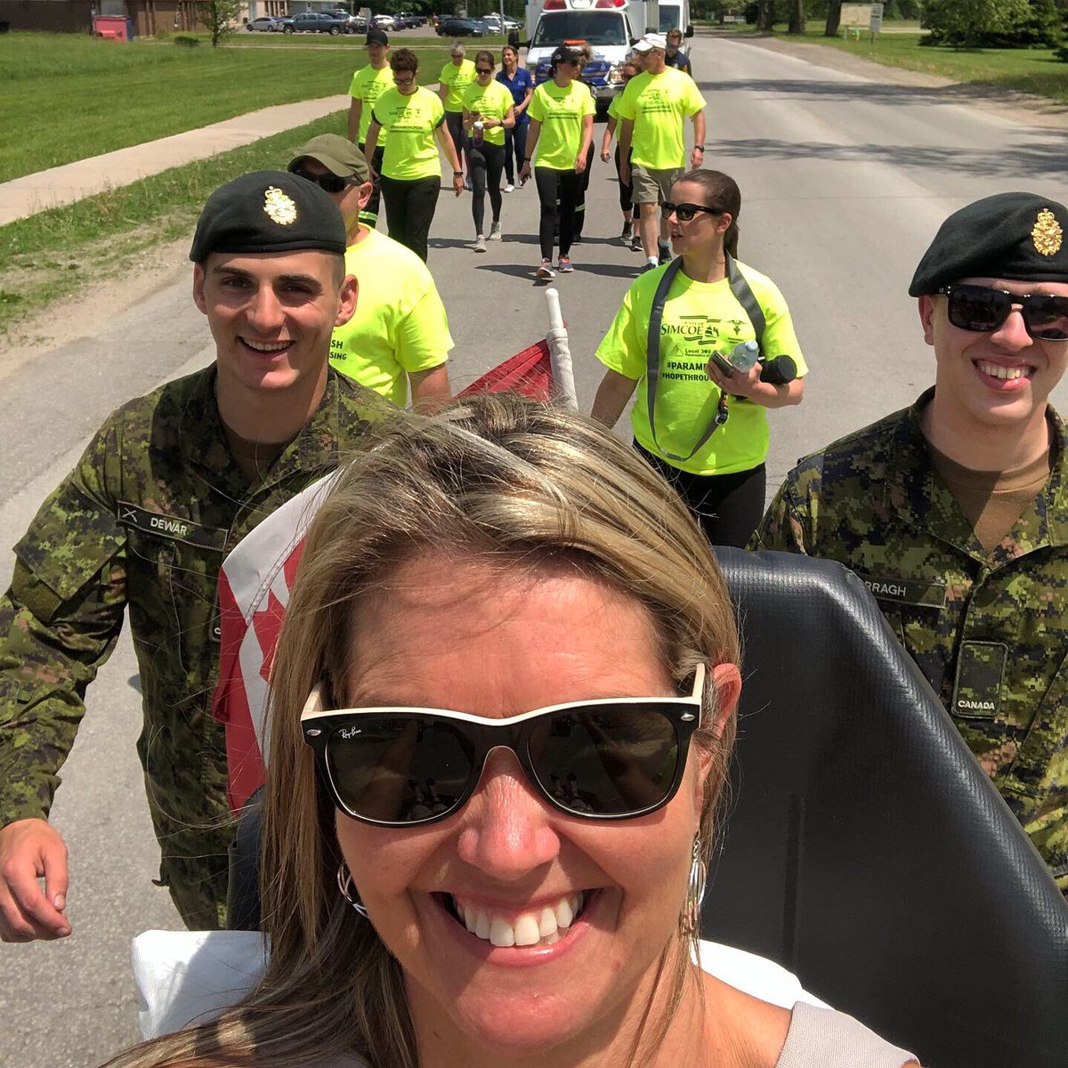 JillDunlop1's tweet photo. I was so happy to join @simcoecountyPS for the #ParamedicPush today! Everyone from CFB Borden, students from Academie La Pinède, and all the volunteers were eager to support the paramedics and Redwood Park Communities and this great cause of #HopeThroughHousing. https://t.co/6JADJxaNVL