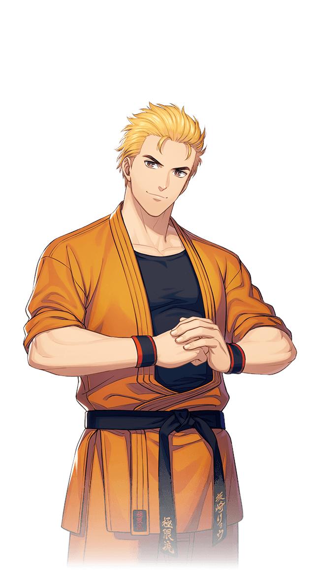 SAKAZAKI RYOCV: Subaru KimuraHeight/Weight: 179cm/75kgBirthday: 8/2Country: JapanFighting style: Kyokugenryu karateAfter losing his mother at a young age, Ryo had to care for both himself and his younger sister Yuri when his father left to seek revenge.
