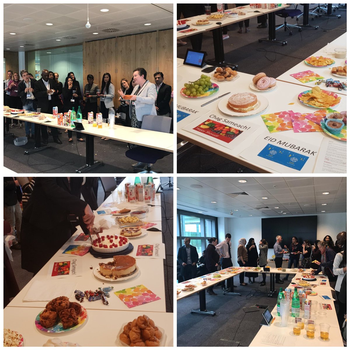 NabeelaRas's tweet image. When you get a Perm Sec who happens to be Jewish and a PPS who happens to be Muslim; say hello to @DefraGovUK hosting its first joint Shavuot &amp;amp; Eid celebration ;) @TamFinkelstein