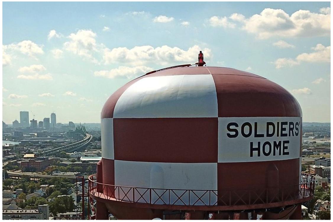 Chelsea water tower comes down to make way for veterans housing. Demolition of famed structure dating from 1958 took seconds. ow.ly/RIYk30oUnxP