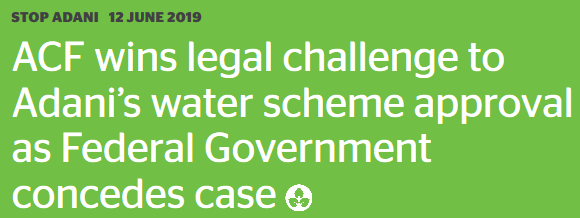 WgarNews's tweet photo. @LadyPoop2 @AusConservation @MarkPlackett1 @Triplejay58 @BloggerMe3 @OddemocracyA @watershedallyAU @Absurd_Penguin @GoldCoastNurse @anne_clothier @StopAdaniCairns “OnceAgainThis #CaseOutcome shows #FedGovtFailed to Properly #scrutiniseAdani’s proposed #GalileeBasinCoalMine,” #ACFCEO, @kellyoshanassy #KellyOShanassy 
'#WeWonOurFederalCourtCase'
Read at #AustralianConservationFoundation (#ACF) SourceDocument: https://t.co/VQp7pSXfVA https://t.co/DtxmReYzYY