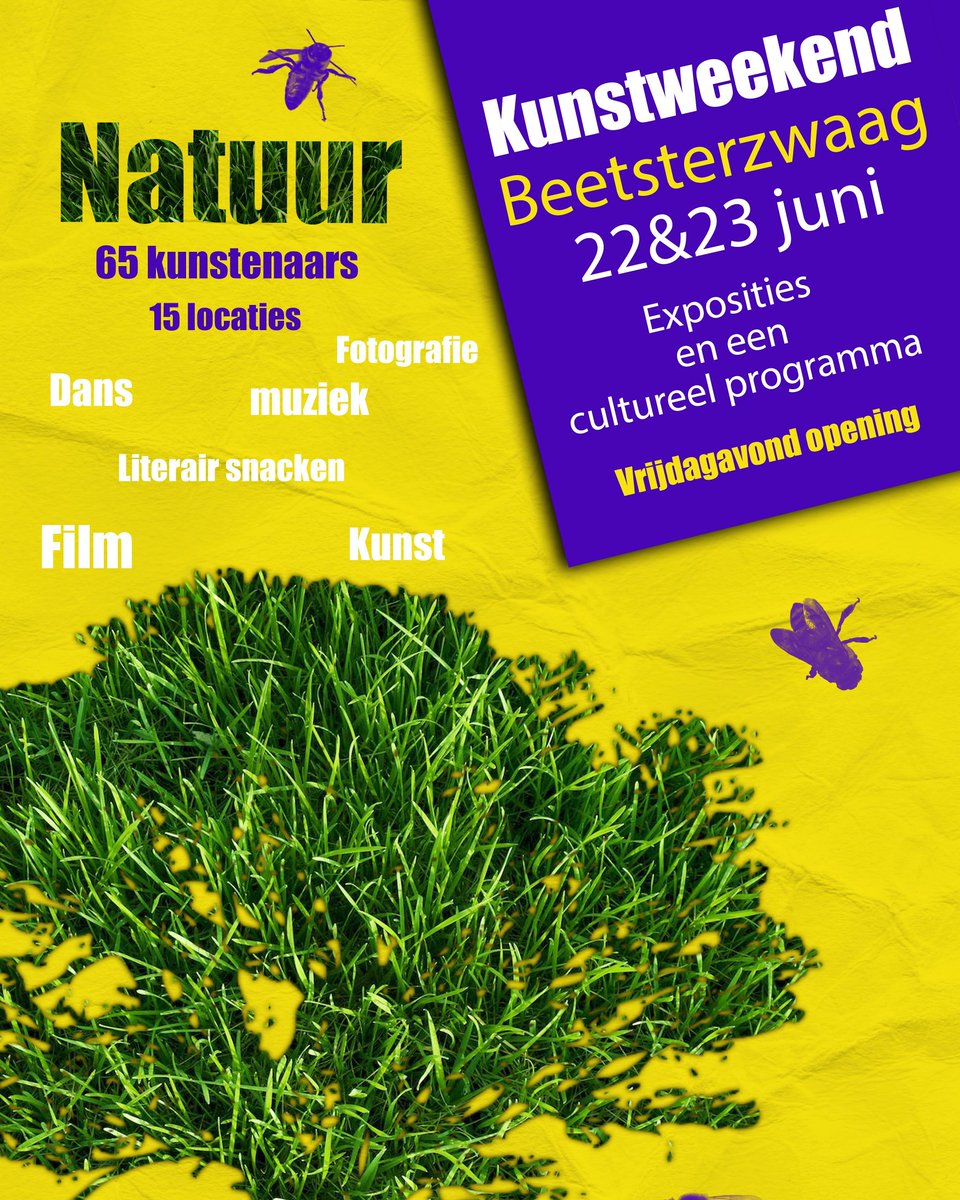 Op 22&amp;23 juni is de Culturele Hoofdstraat een weekend lang gevuld met kunst in het thema ‘Natuur’. Op 22 en 23 juni exposeren kunstenaars met schilderijen, beelden, glaskunst en foto’s. Geniet van voorstellingen, dans op muziek, kijk naar (natuur)films of kom literair snacken.