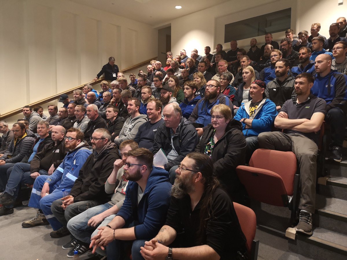 ScotlandSalmon's tweet photo. Aquaculture Safety and Health Awareness Day 2019 in Shetland - thanks to @H_S_E @GriegShetland @CookeScotland and @scotseafarms among others for making it such a valuable event. #aquaculture #scottishsalmon https://t.co/EnzQvWIxru