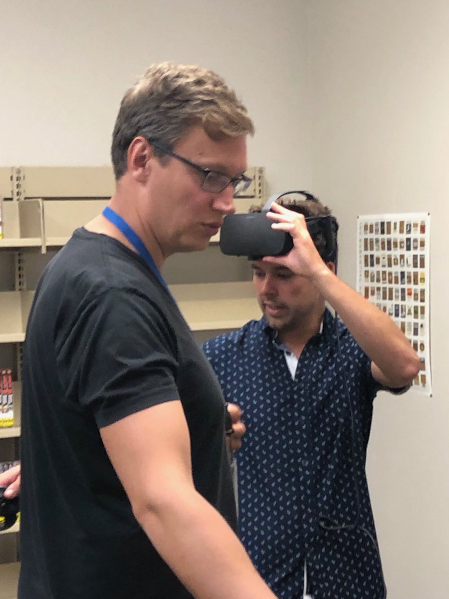 dhsands's tweet photo. Pursuing inquiry around #VR in the classroom at #pmsssd43 with Adam and Doug from #Setbc Thanks @cherienagra and @MMehai for your innovative spirit! https://t.co/9zA68i4ebM