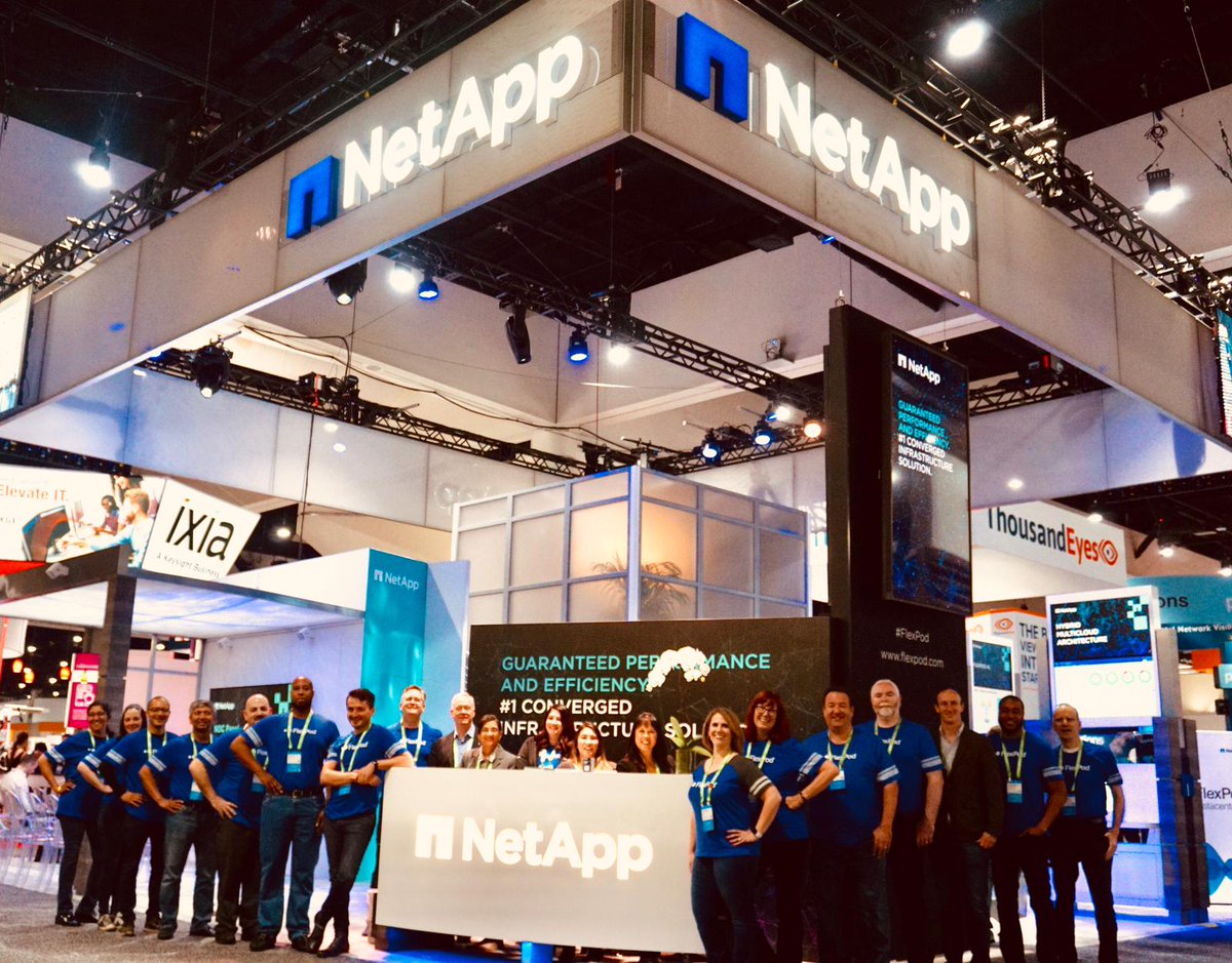 FlexPod's tweet photo. #CLUS... we are officially READY for Day 3, and looking forward to the BEST day yet! Come say hi at the @NetApp @FlexPod booth (1905) ...we're a friendly bunch!!😁🙌 https://t.co/vgaXfQpVSL