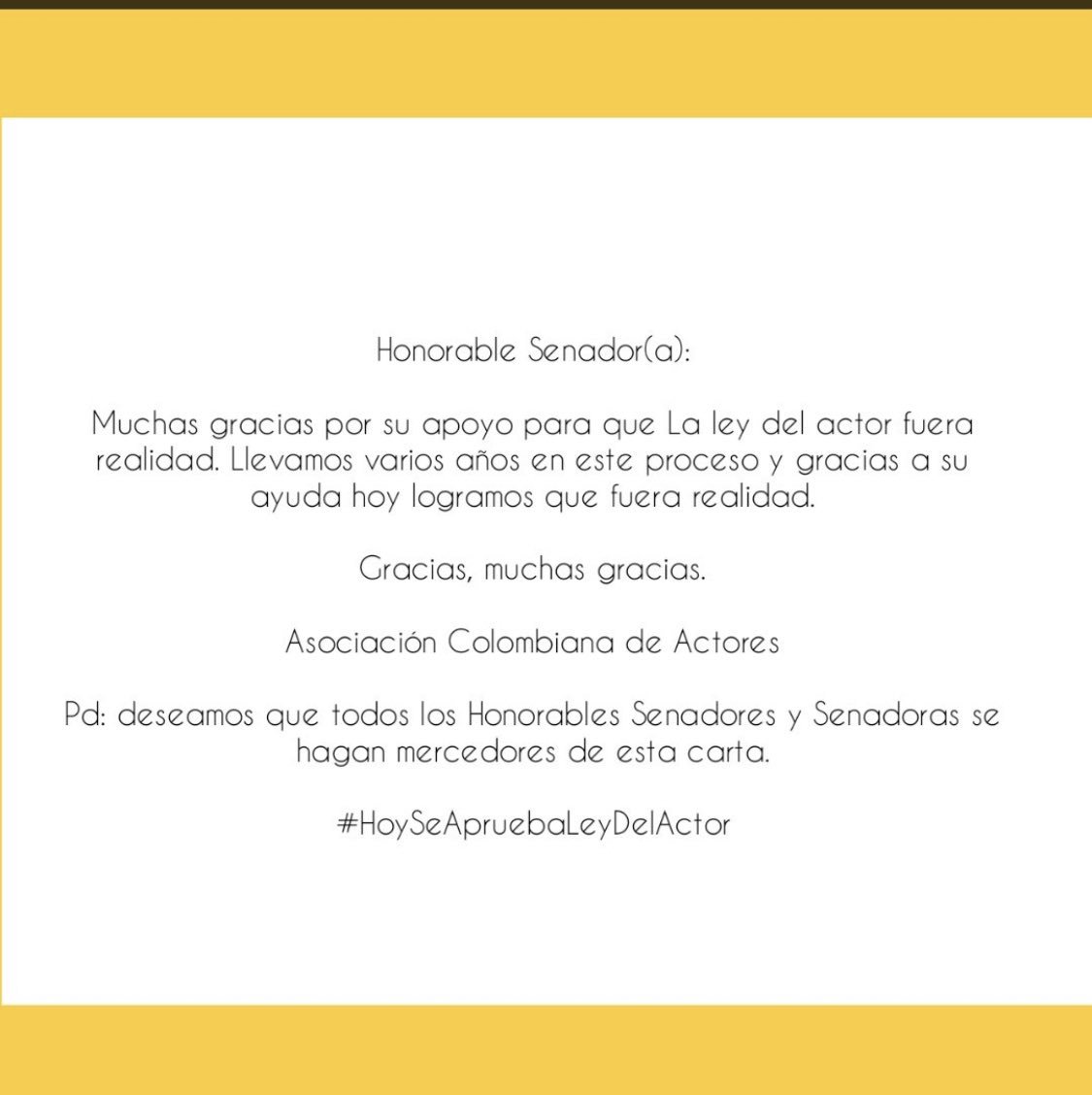 DianAngel01's tweet photo. #HoySeApruebaLeyDelActor @actoresACA https://t.co/p9ymkNZitu