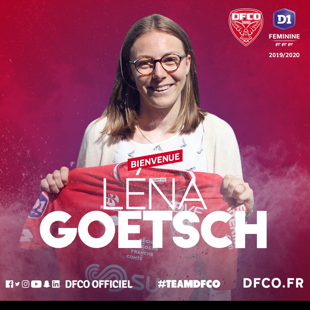 DFCO_Officiel's tweet photo. 🚨⚡️Léna #Goetsch est la première recrue du DFCO féminin pour la saison 2019/2020👋🔴⚫️
Les détails ➡️ https://t.co/HMg1m2Bcfu
#TeamDFCO https://t.co/V1CBCWA7gb