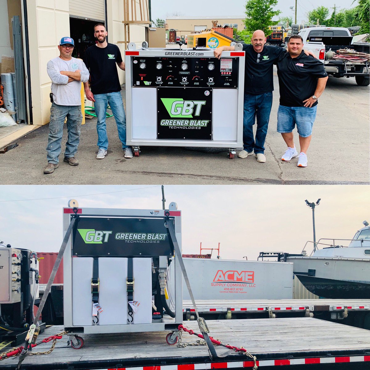 GreenerBlast's tweet photo. Greener Blast is beyond excited to have sold the first GBT Dual Outlet to Blastech Enterprise Inc. and ACME Supply. I have to thank these two great company’s for believing in and trusting Greener Blast! https://t.co/K0d8McGqvY