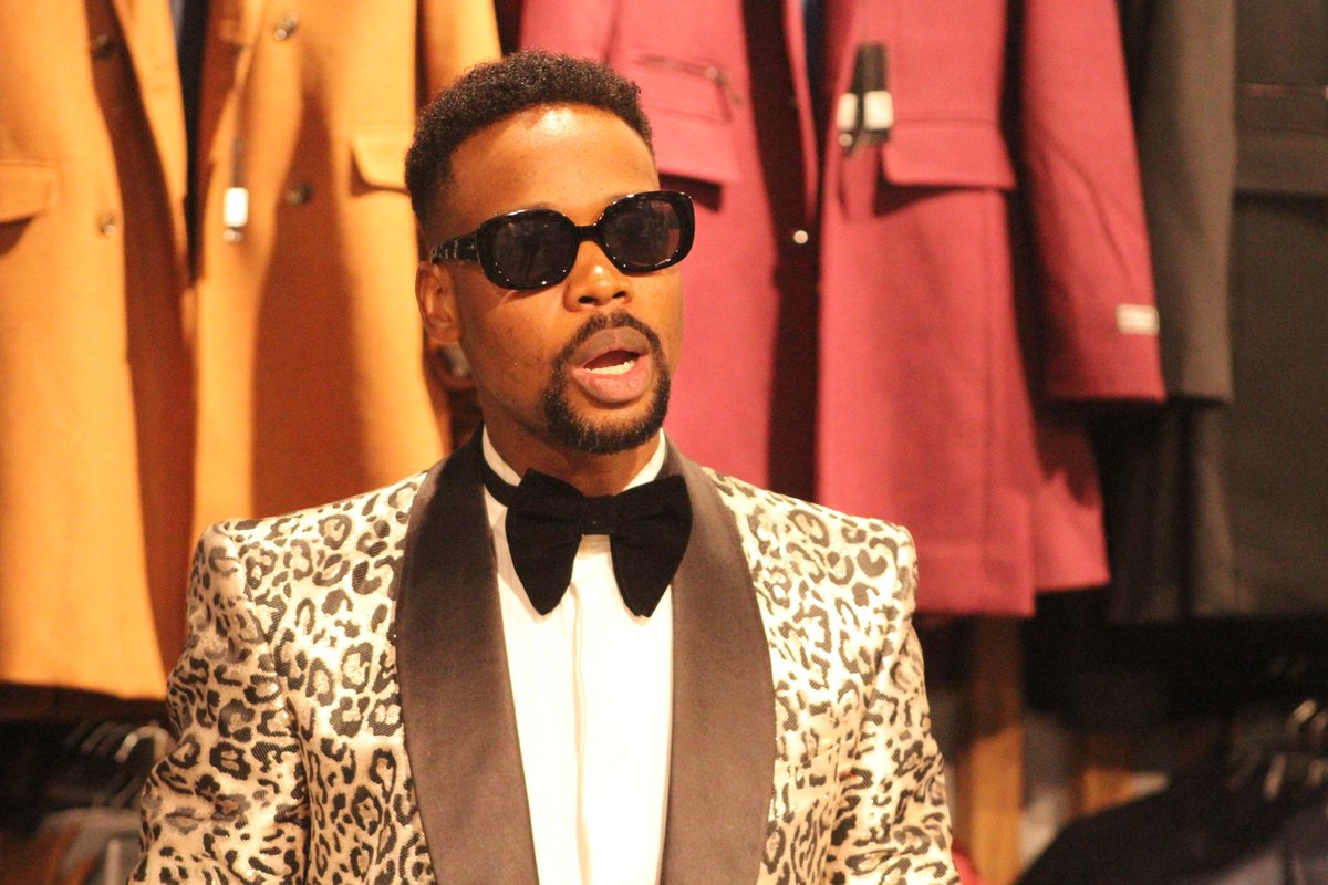 IOL_Leisure's tweet photo. "Fashion should be functional" - @ThabzPrince #MakeYourMarkVDJ #MarkhamCollarClub #VDJ2019 https://t.co/Nn9ZEWgmOQ