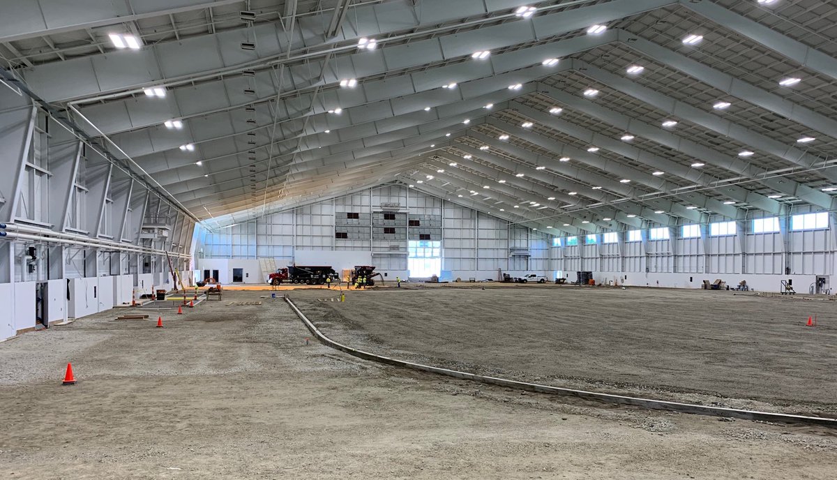 CoachFincham's tweet photo. Steemer staying on schedule. Finishing in ground heating and inside curb for track. Future’s so bright.....😎#TigerUp! #Steemer https://t.co/GsXp990UeJ